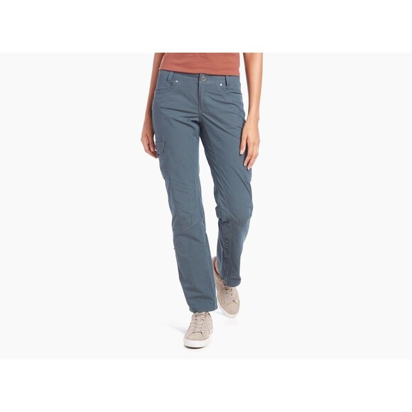 KUHL Splash Hiking Roll Up Cargo Pants Convertible Women's 14 Navy Blue Outdoor - Picture 1 of 13